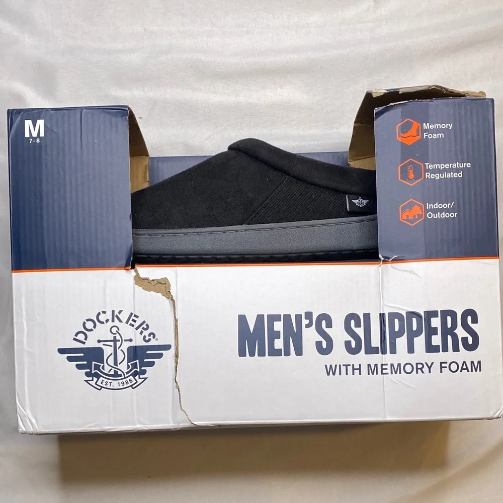 Dockers‎ Mens Memory Foam Clog Slippers